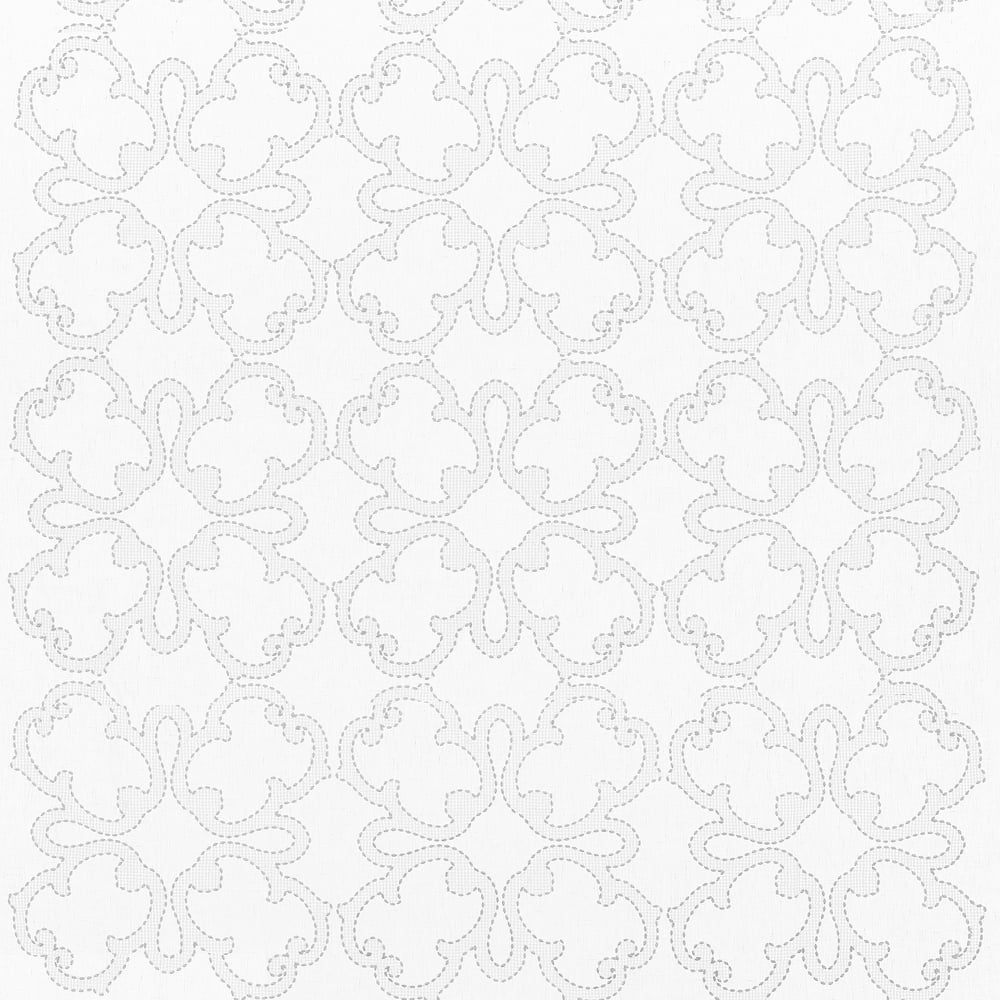 Thibaut W764118 PARK SLOPE EMBROIDERY White Fabric