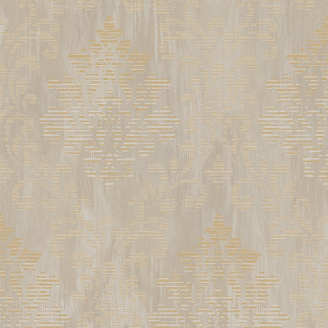 Galerie W78179 Gold Modern Metallic Damask - Eade's Wallpaper