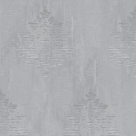 Galerie W78181 Silver Grey Modern Metallic Damask - Eade's Wallpaper