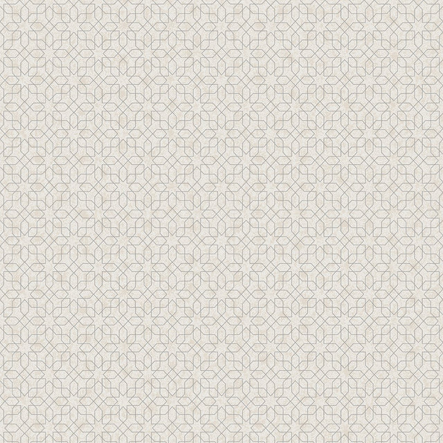 Galerie W78185 Silver Grey Metallic Star Geometric - Eade's Wallpaper