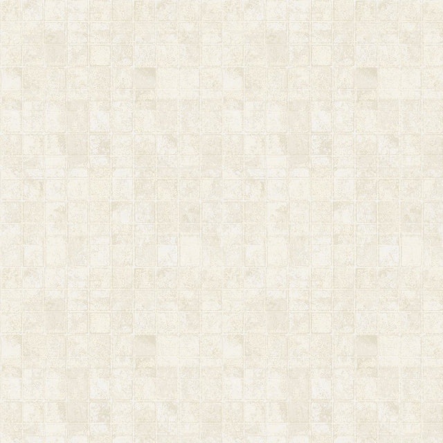 Galerie W78212 Cream Metallic Tile - Eade's Wallpaper