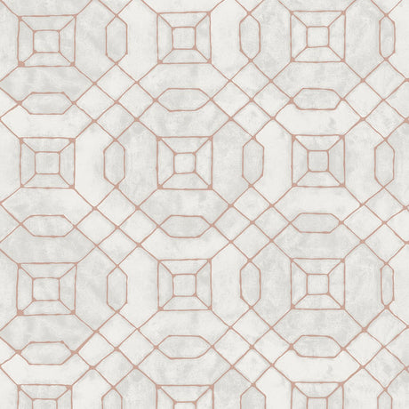 Galerie W78215 Silver Grey Metallic Geometric - Eade's Wallpaper