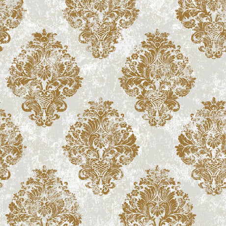 Galerie W78228 Gold Metallic Damask - Eade's Wallpaper