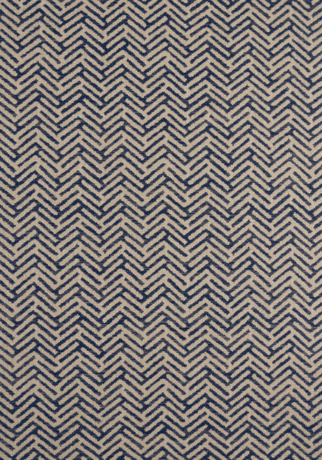 Thibaut W8111 VARENNA Camel and Navy Fabric