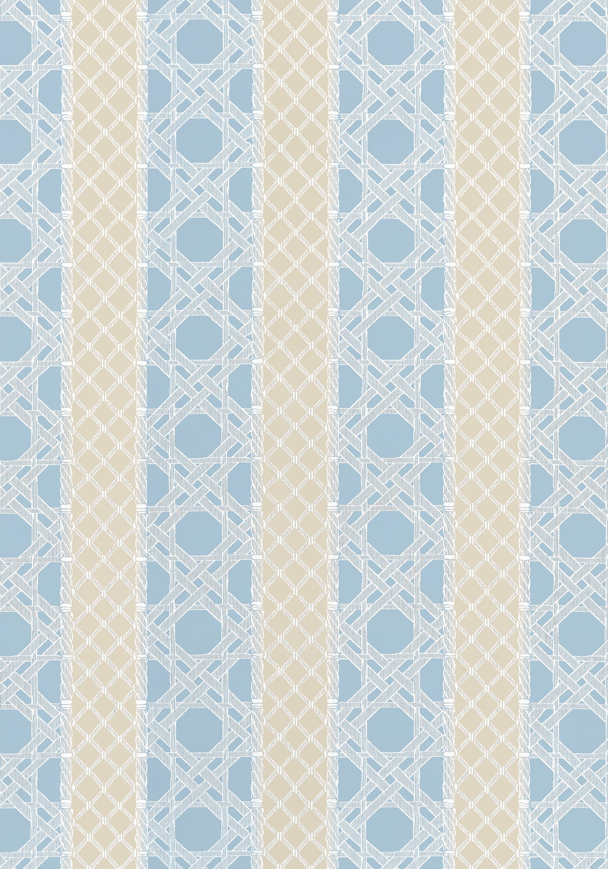 Thibaut W81772 TRELLIAGE Mineral and Sand Fabric