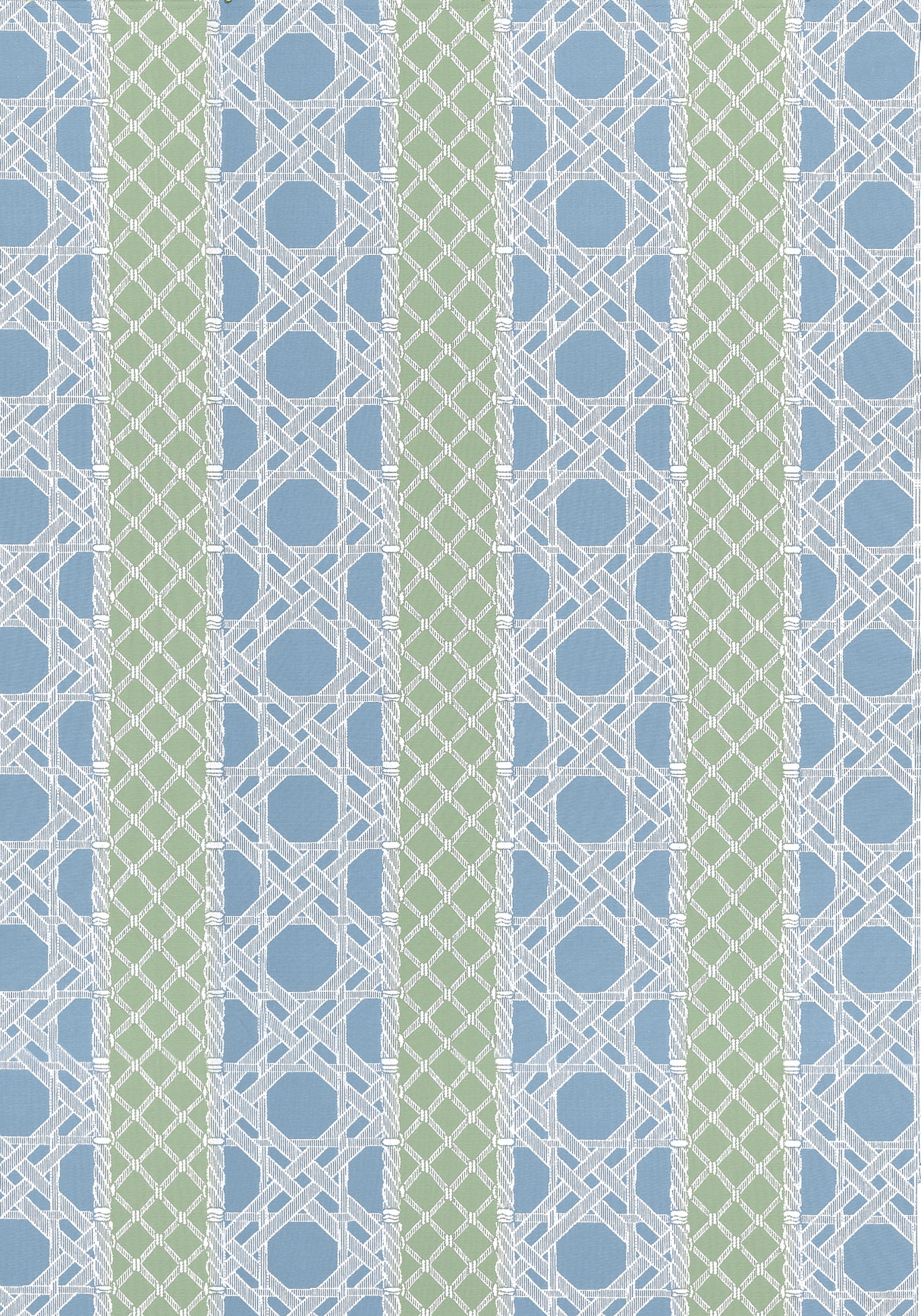 Thibaut W81774 TRELLIAGE Cornflower and Clover Fabric