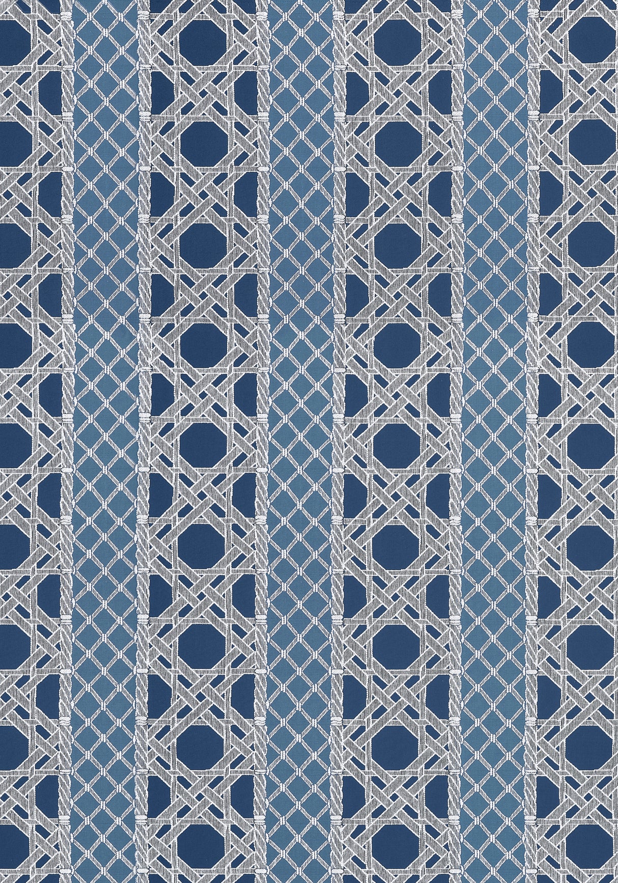 Thibaut W81775 TRELLIAGE Navy and Cadet Fabric