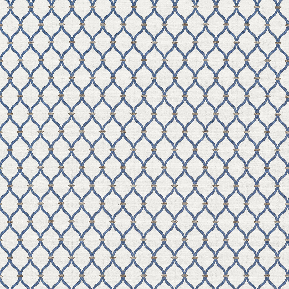 Thibaut W81938 CHANDLER Indigo Fabric