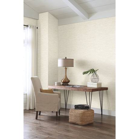 York WB5501 Grasscloth White Wallpaper