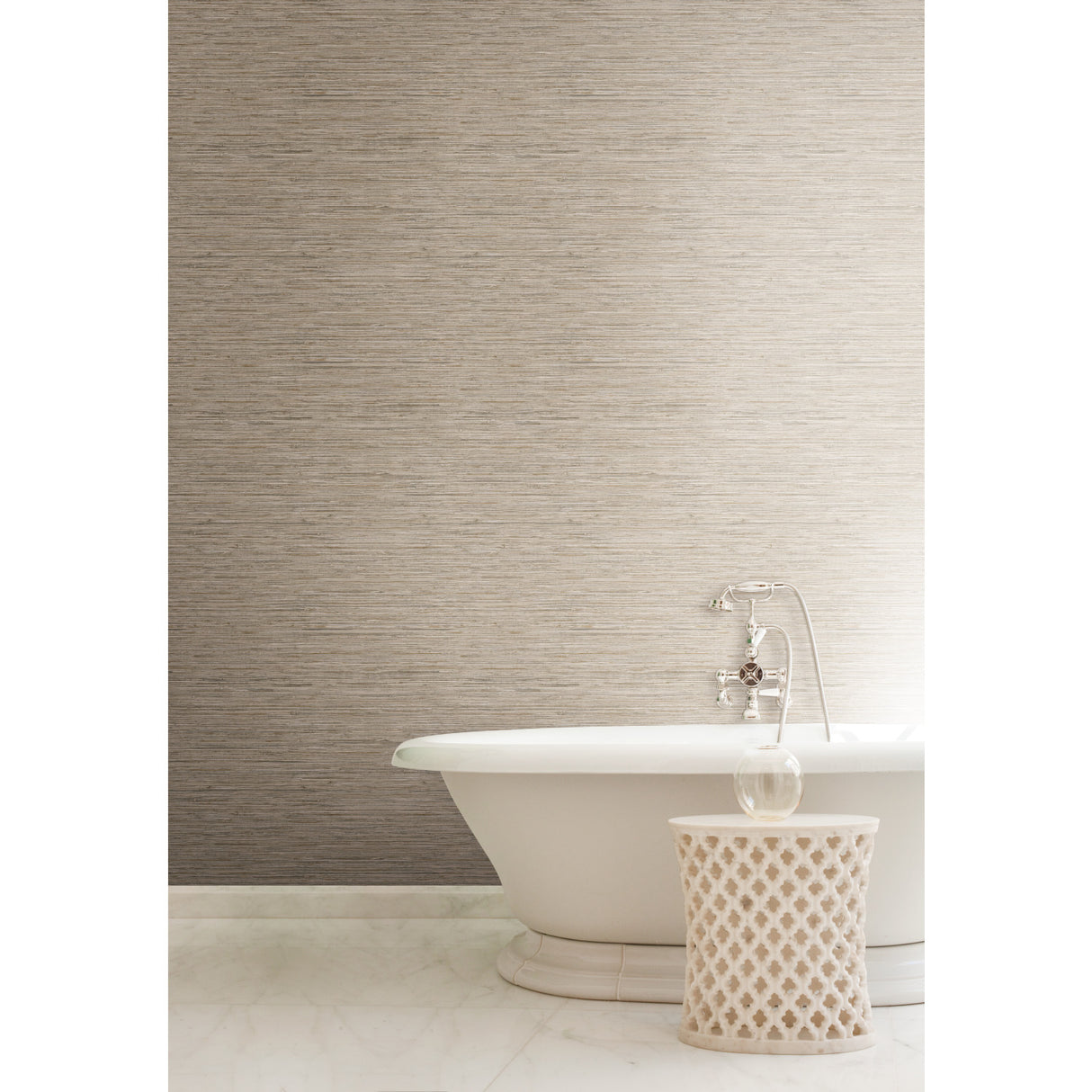 York WB5502 Grasscloth Brown Wallpaper