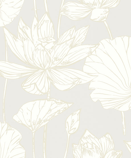 Seabrook Designs WH40703 Viola Floral Wallpaper