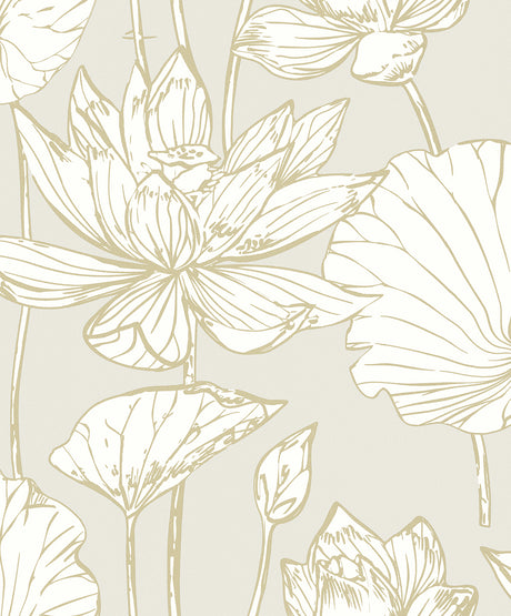 Seabrook Designs WH40706 Viola Floral Wallpaper