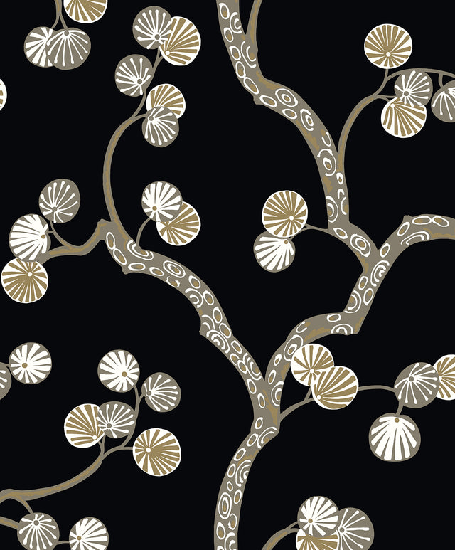 Seabrook Designs WH41005 Allegra Branches Wallpaper