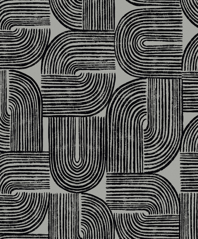 Seabrook Designs WH41300 Piper Geometric Wallpaper