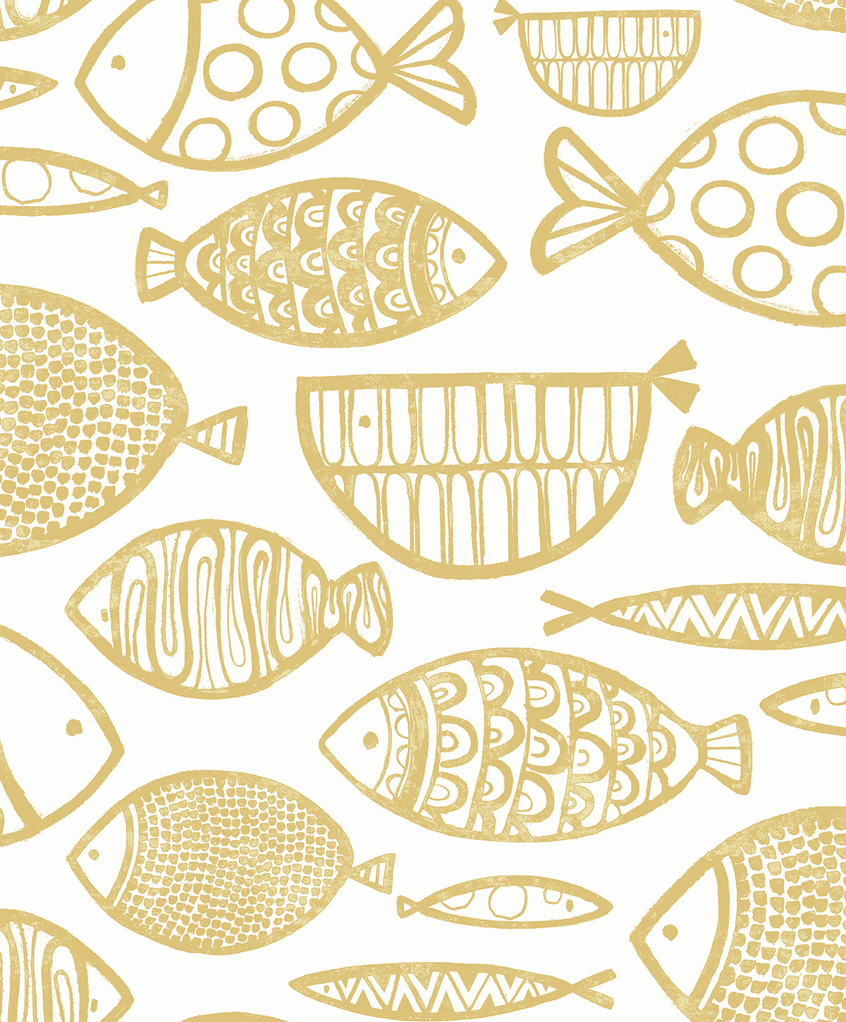 Seabrook Designs WH41405 Cadence Fish Wallpaper