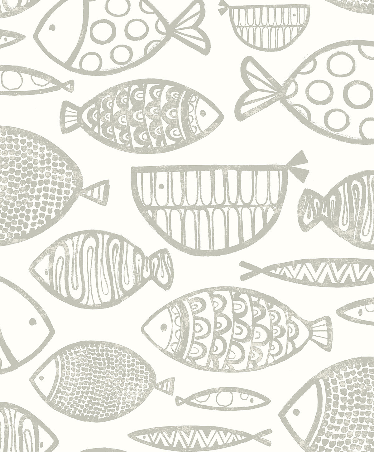 Seabrook Designs WH41410 Cadence Fish Wallpaper