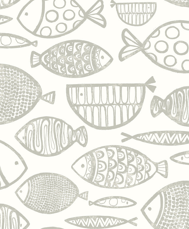 Seabrook Designs WH41410 Cadence Fish Wallpaper