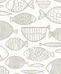 Seabrook Designs WH41410 Cadence Fish Wallpaper