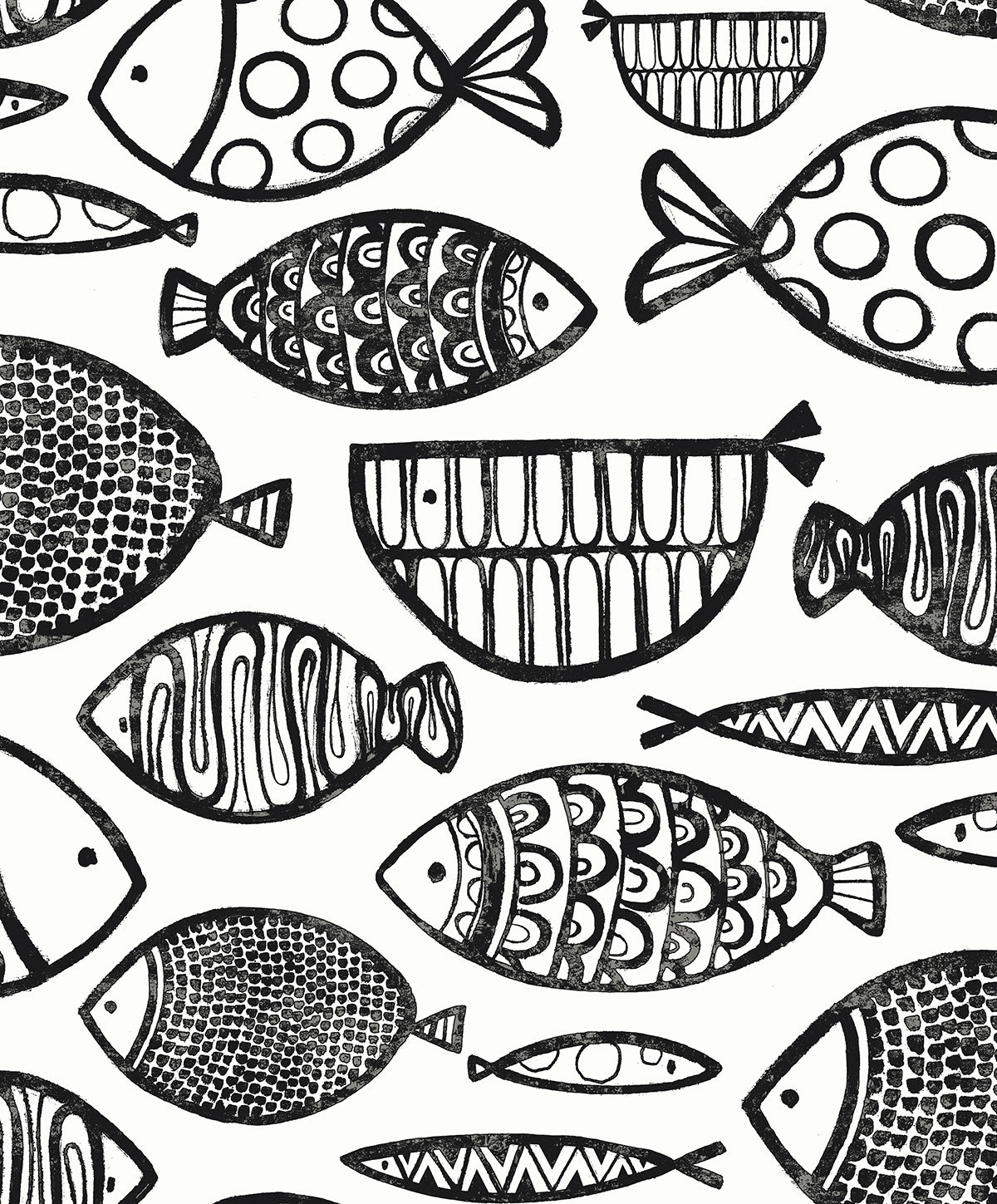 Seabrook Designs WH41420 Cadence Fish Wallpaper