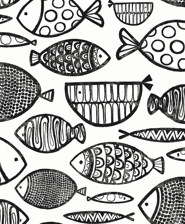 Seabrook Designs WH41420 Cadence Fish Wallpaper