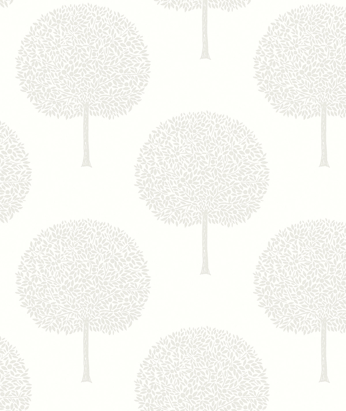 Seabrook Designs WH41810 Demi Glass Beaded Trees Wallpaper