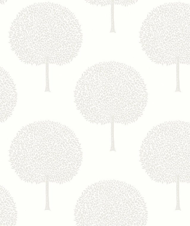 Seabrook Designs WH41810 Demi Glass Beaded Trees Wallpaper