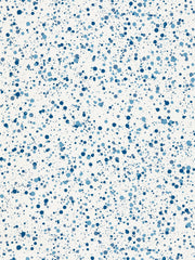 Scalamandre WHN000NP0153 NAVY ON WHITE SPATTER WALLPAPER - Eade's Wallpaper