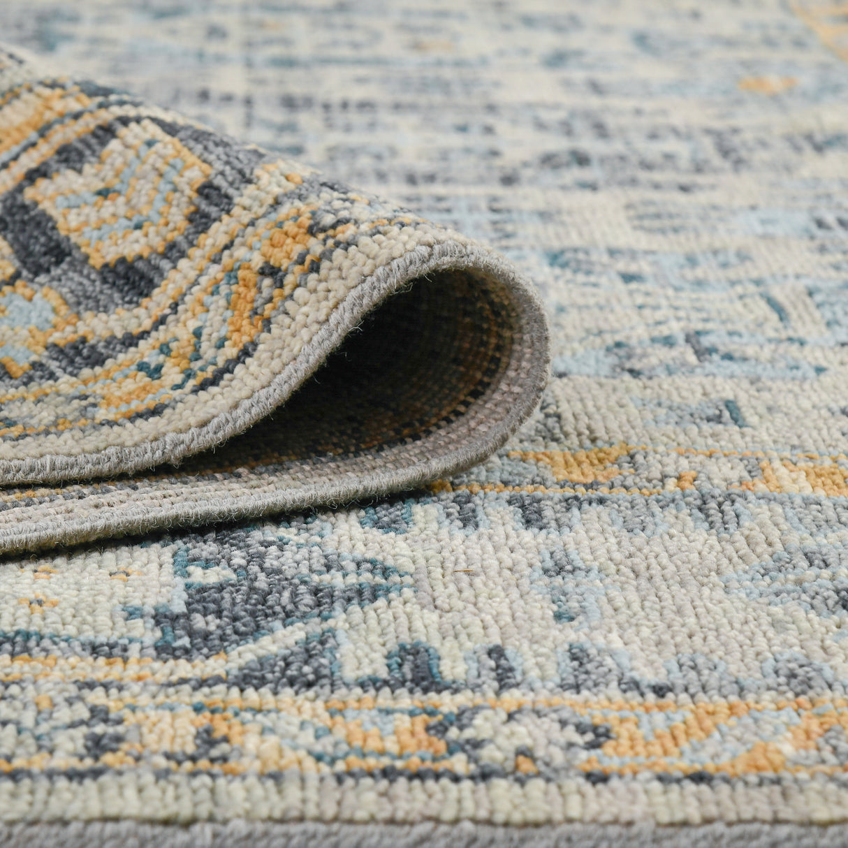 Amer Rugs WIL-9 Willow Southwestern Tribal /Aqua Area Rug