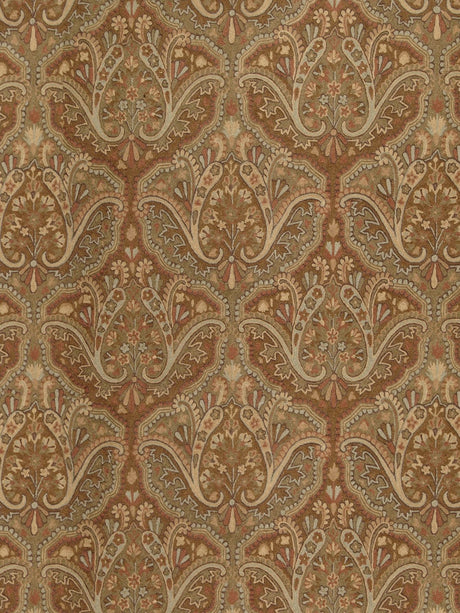 Scalamandre WI 00012000 BROWN SHALDAR CREWEL Fabric - Eade's Wallpaper