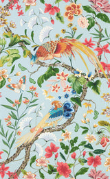 Scalamandre WJR00016822D SKY MULTI BOTANY BAY - WALLPAPER - Eade's Wallpaper