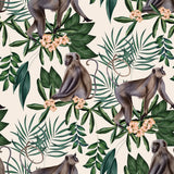 Ohpopsi WLD53108W Morris Cream Tropical Jungle Wallpaper