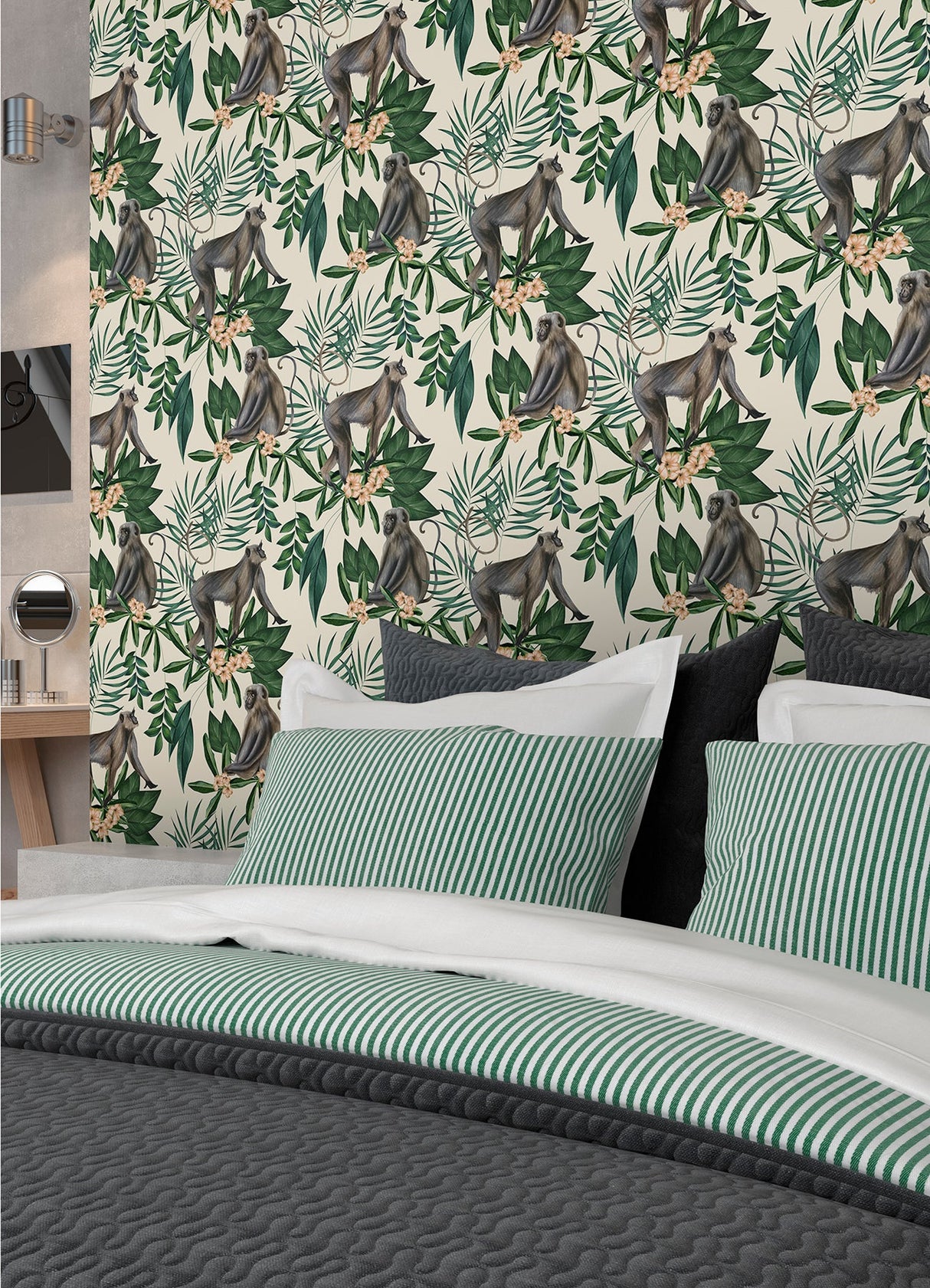 Ohpopsi WLD53108W Morris Cream Tropical Jungle Wallpaper