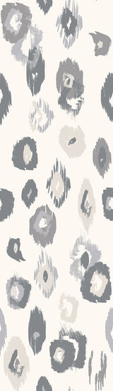 Ohpopsi WLD53119W Amara Light Grey Animal Ikat Wallpaper