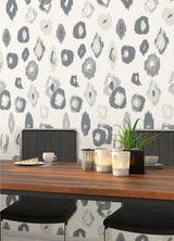 Ohpopsi WLD53119W Amara Light Grey Animal Ikat Wallpaper