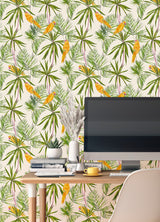 Ohpopsi WLD53125W Pebbles Green Paradise Wallpaper