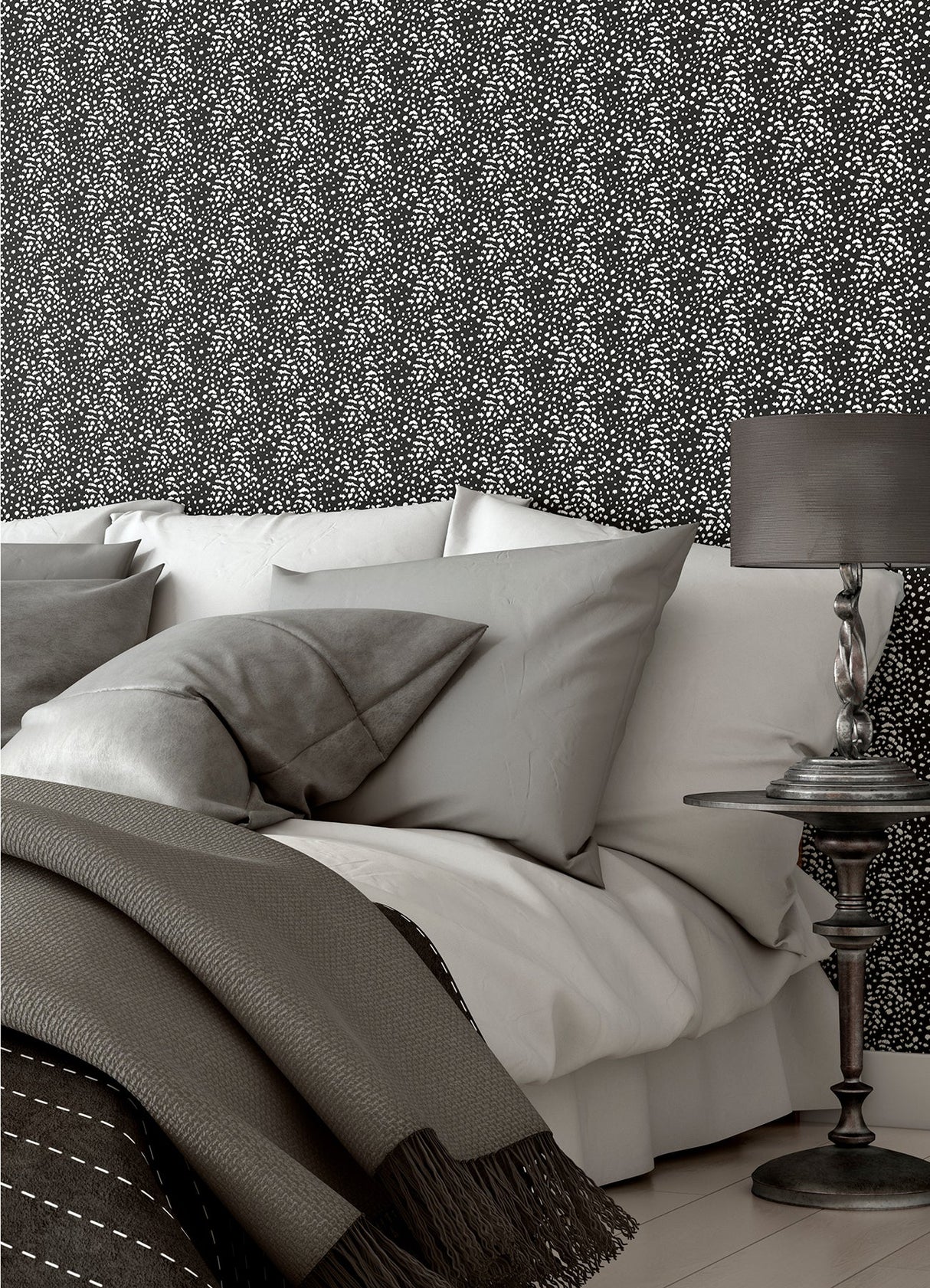 Ohpopsi WLD53127W Ula Black Cheetah Spot Wallpaper