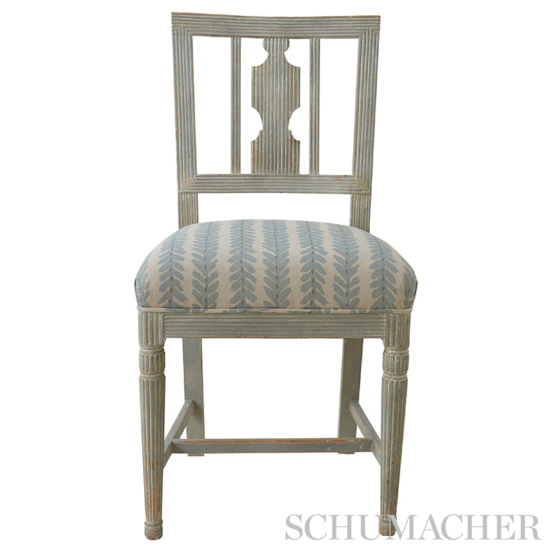 Schumacher Woodperry Blue Fabric