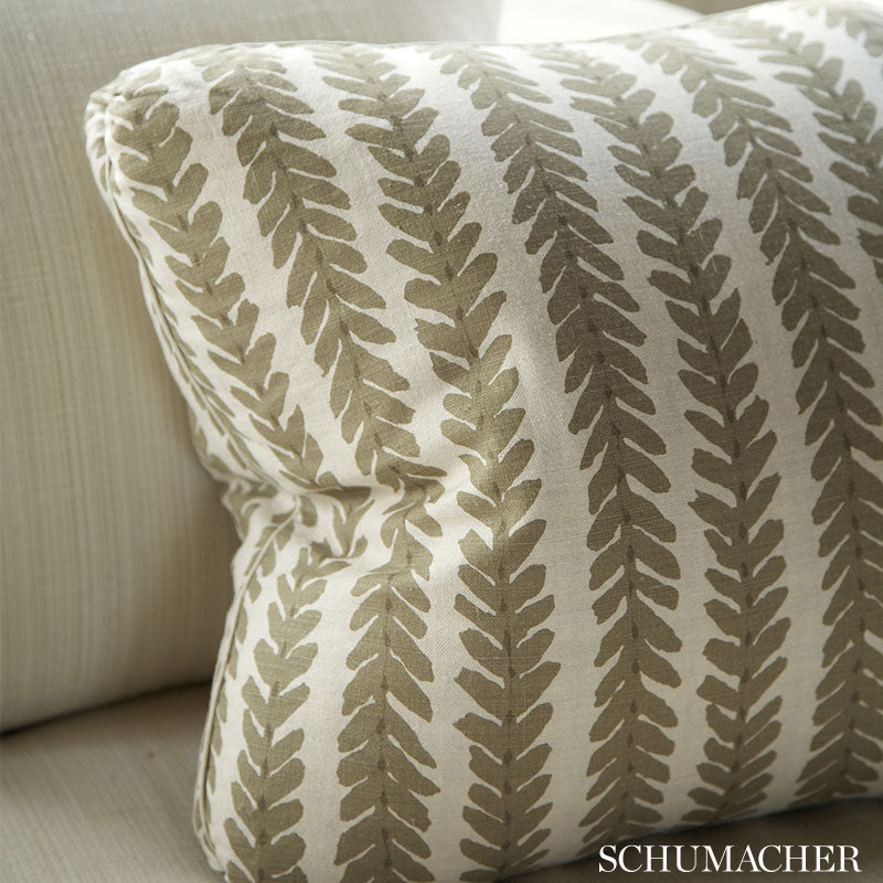 Schumacher Woodperry Sage Fabric - Eade's Wallpaper