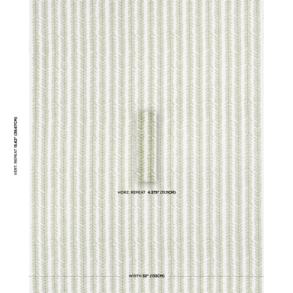 Schumacher Woodperry Moss Fabric - Eade's Wallpaper