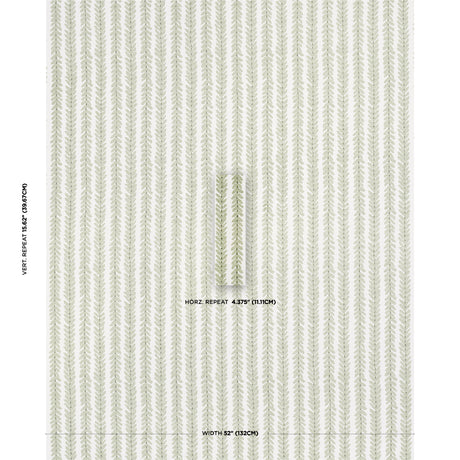 Schumacher Woodperry Moss Fabric - Eade's Wallpaper