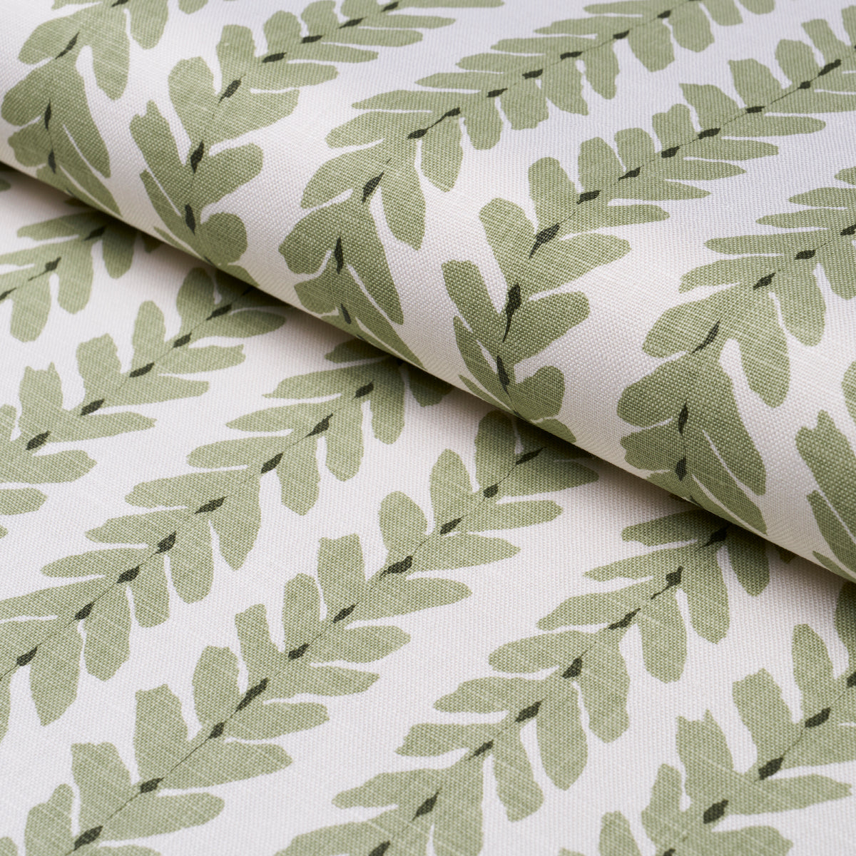 Schumacher Woodperry Moss Fabric - Eade's Wallpaper