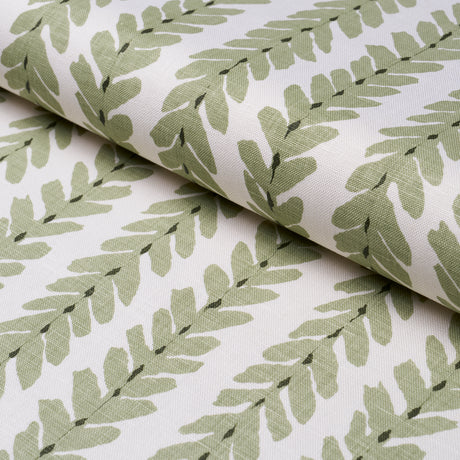 Schumacher Woodperry Moss Fabric - Eade's Wallpaper