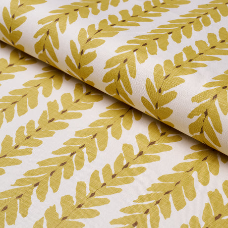 Schumacher Woodperry Mimosa Fabric - Eade's Wallpaper