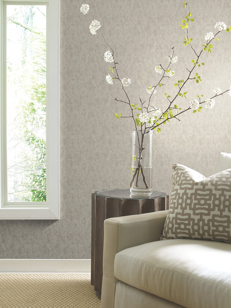 York WP-1159 Shimmering Patina Silver Wallpaper