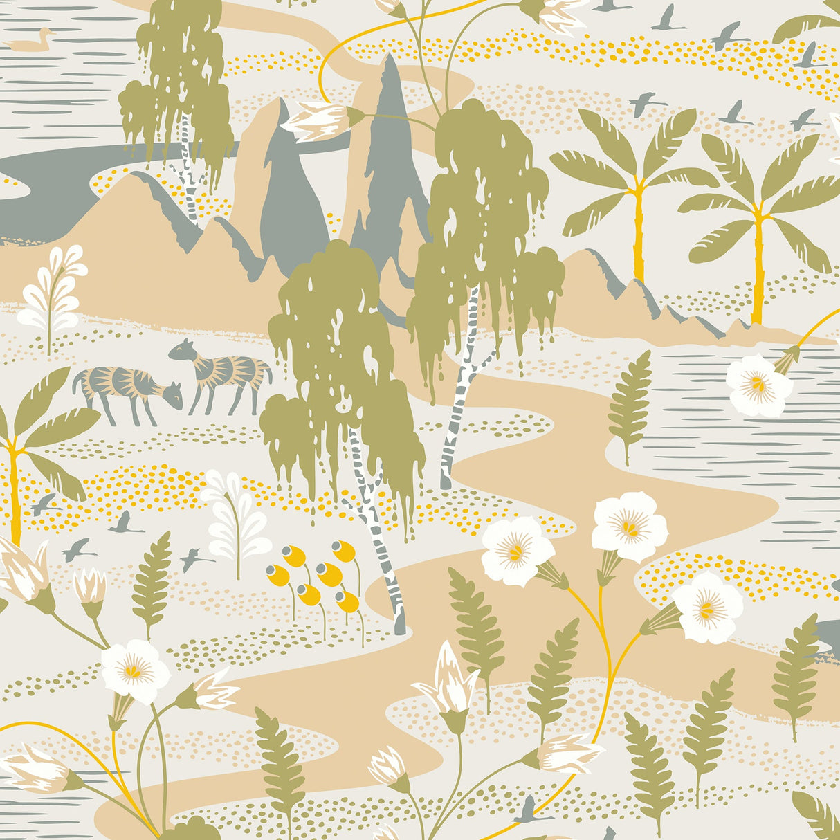 Wall Vision WV1480 Magisk Beige Oasis Wallpaper