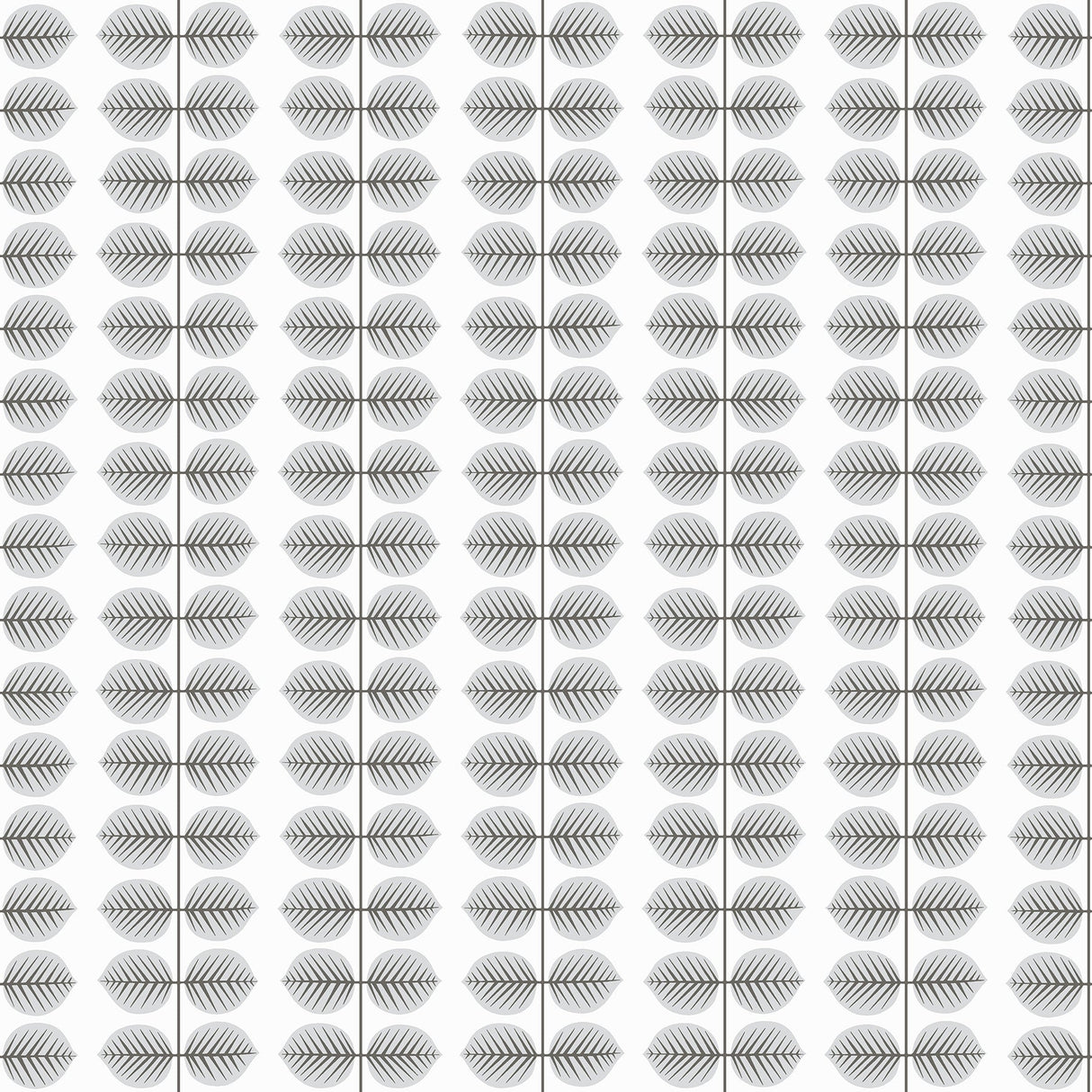 Wall Vision WV1751 Berså Grey Leaf Wallpaper