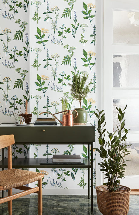 Wall Vision WV1789 Köksväxter Green Floral Wallpaper