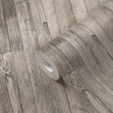 Galerie WW22213 Beige Cream Black Reclaimed Wood Effect Motif - Eade's Wallpaper