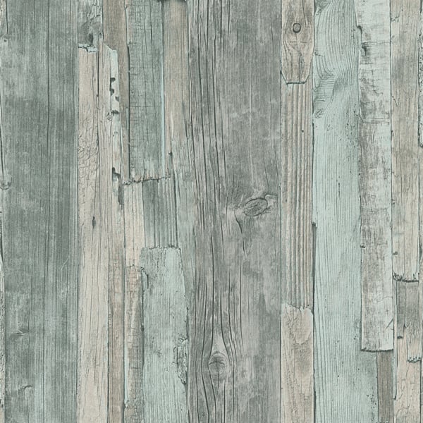 Galerie WW22214 Green Drift Wood Effect Motif - Eade's Wallpaper
