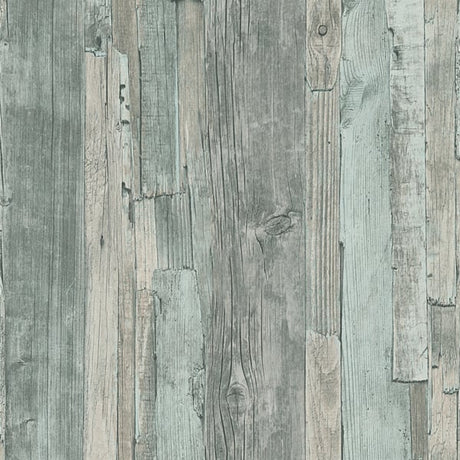 Galerie WW22214 Green Drift Wood Effect Motif - Eade's Wallpaper